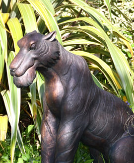 Jungle Book Small Shere Khan Garden Ornament – Aged Verde