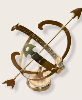 Eastern Connections Medium Solid Brass Armillary 8 Inch