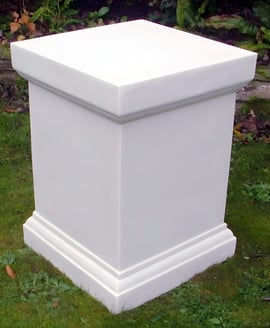 Large Victorian Plinth in White