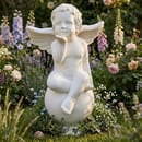 Kissing Cherub Garden Ornament