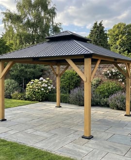 Norfolk Collection Ottawa cedar wood gazebo with double roof