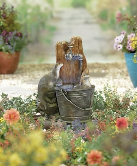 Bathing Otters Self Contained Water Feature